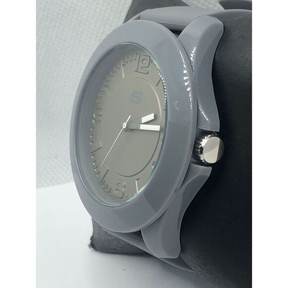 Skechers SR5011 Men's Grey Silicone Analog Grey Dial Quartz Genuine Watch OP39 - Picture 2 of 9